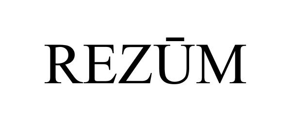 Trademark Logo REZUM
