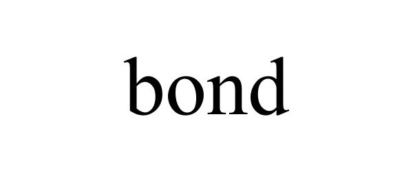 Trademark Logo BOND