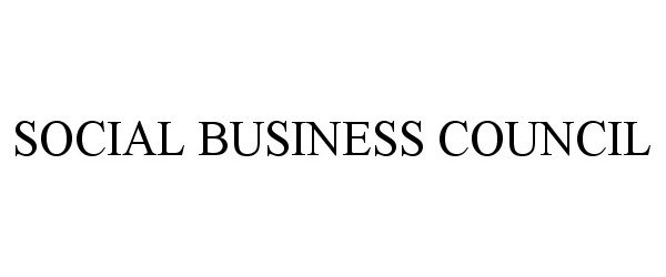  SOCIAL BUSINESS COUNCIL