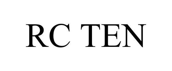 Trademark Logo RC TEN