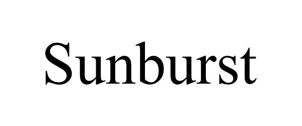 Trademark Logo SUNBURST