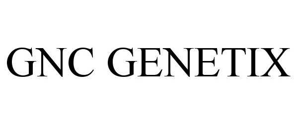 Trademark Logo GNC GENETIX