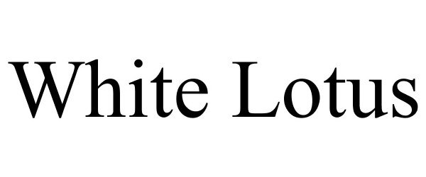 Trademark Logo WHITE LOTUS