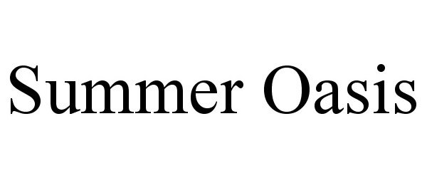 Trademark Logo SUMMER OASIS