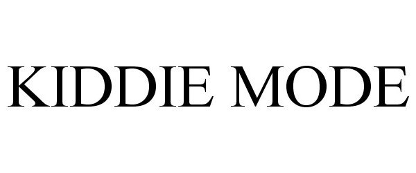 Trademark Logo KIDDIE MODE