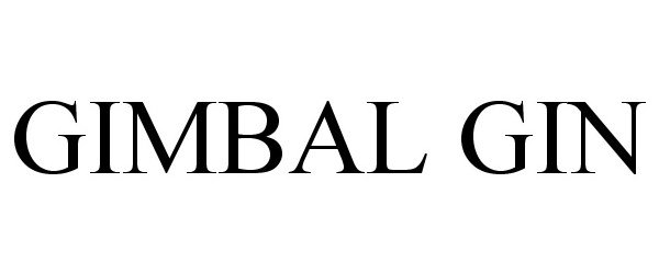 Trademark Logo GIMBAL GIN