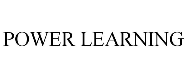 Trademark Logo POWER LEARNING