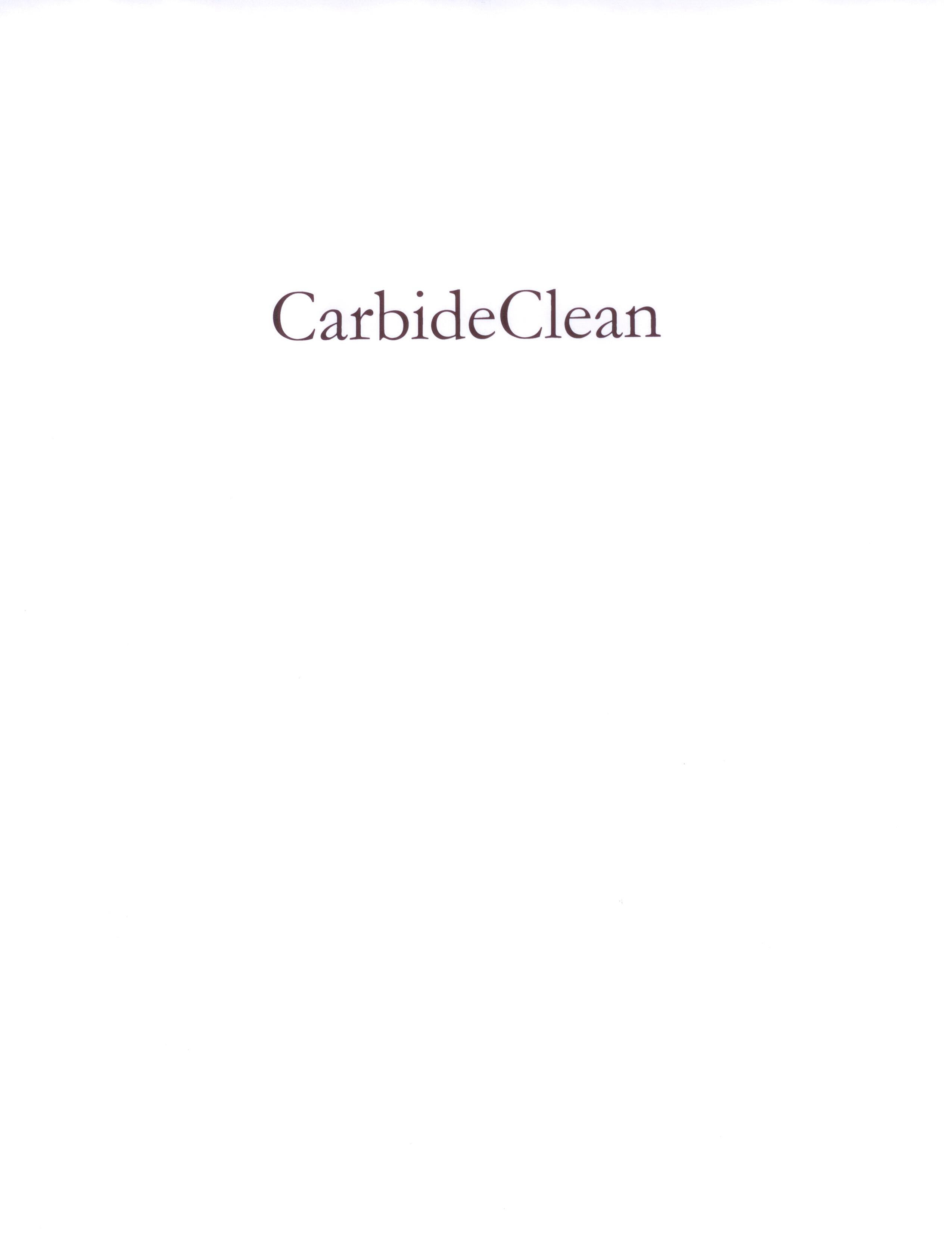  CARBIDECLEAN