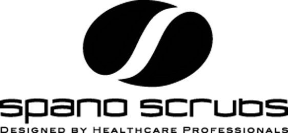 Trademark Logo SPANO SCRUBS DESIGNED BY HEALTHCARE PROFESSIONALS