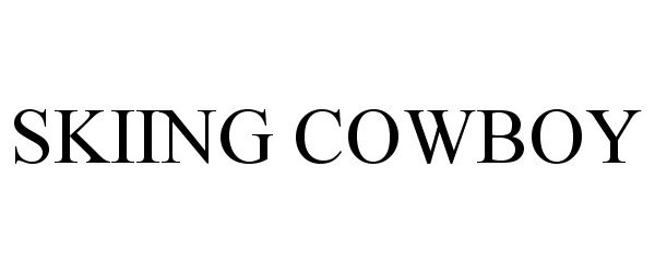 Trademark Logo SKIING COWBOY