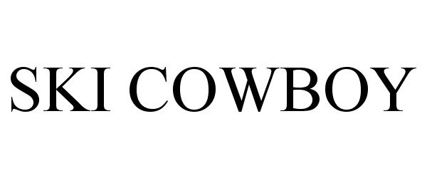 Trademark Logo SKI COWBOY