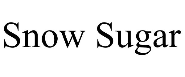 Trademark Logo SNOW SUGAR