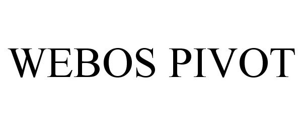 Trademark Logo WEBOS PIVOT