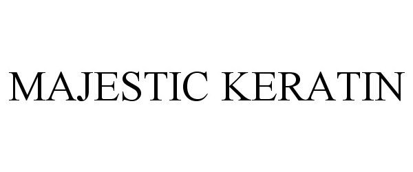 Trademark Logo MAJESTIC KERATIN