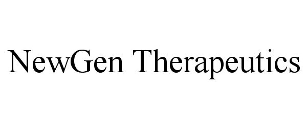 Trademark Logo NEWGEN THERAPEUTICS