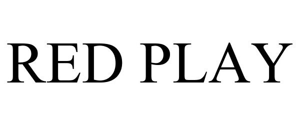 Trademark Logo RED PLAY