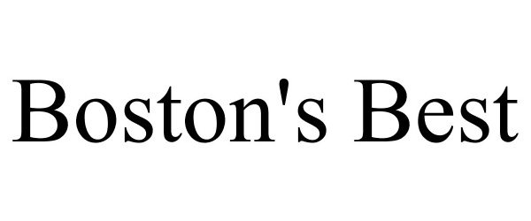 Trademark Logo BOSTON'S BEST