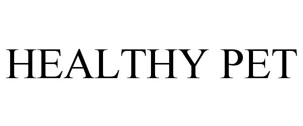 Trademark Logo HEALTHY PET