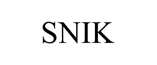 Trademark Logo SNIK