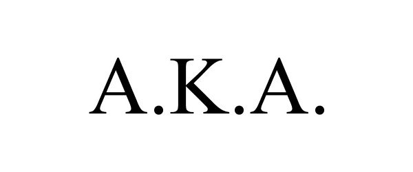 Trademark Logo A.K.A.