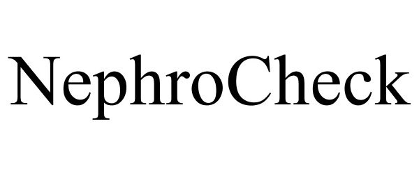 Trademark Logo NEPHROCHECK