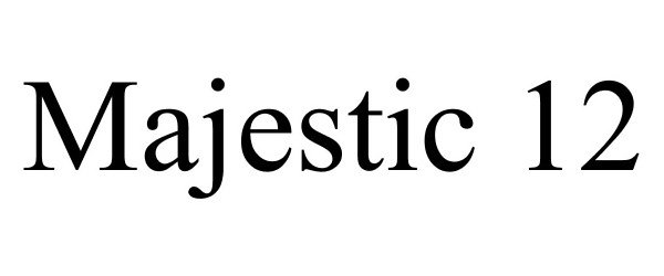 Trademark Logo MAJESTIC 12