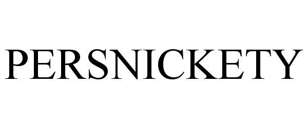 Trademark Logo PERSNICKETY