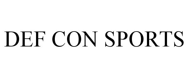 Trademark Logo DEF CON SPORTS