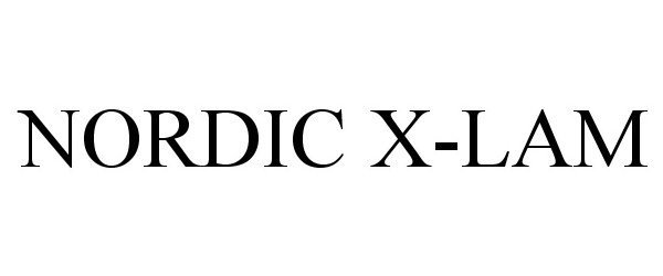 Trademark Logo NORDIC X-LAM