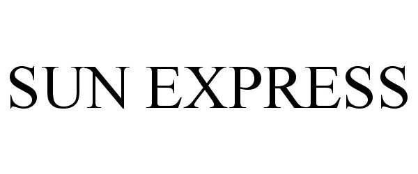 Trademark Logo SUN EXPRESS