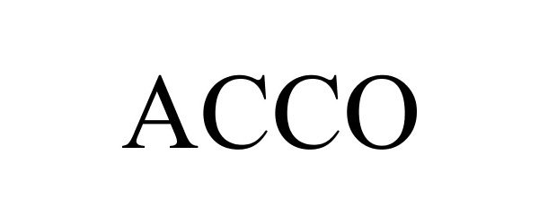 Trademark Logo ACCO