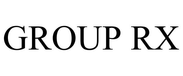 Trademark Logo GROUP RX