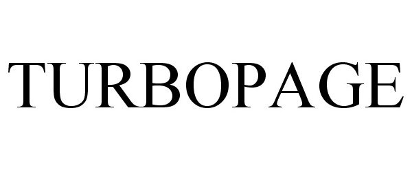 Trademark Logo TURBOPAGE