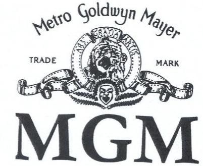  MGM METRO GOLDWYN MAYER TRADE MARK ARS GRATIA ARTIS