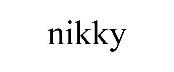 Trademark Logo NIKKY