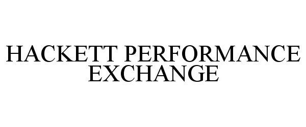 Trademark Logo HACKETT PERFORMANCE EXCHANGE