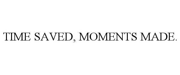 Trademark Logo TIME SAVED MOMENTS MADE