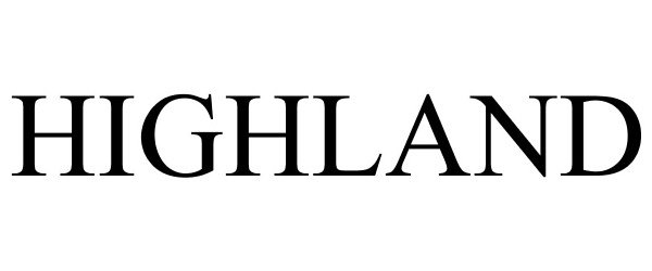 Trademark Logo HIGHLAND