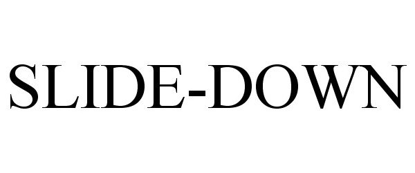 Trademark Logo SLIDE-DOWN