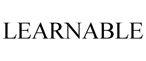 Trademark Logo LEARNABLE