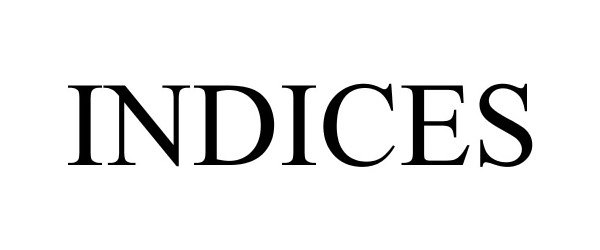Trademark Logo INDICES