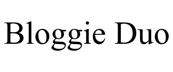 Trademark Logo BLOGGIE DUO