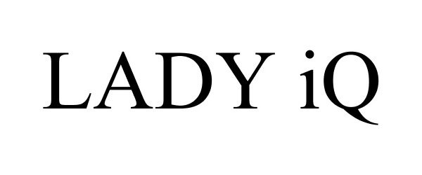 Trademark Logo LADY IQ