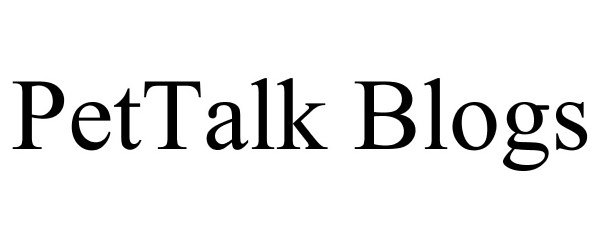 Trademark Logo PETTALK BLOGS