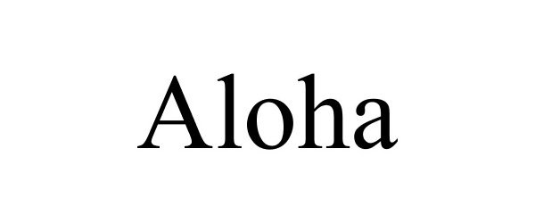 Trademark Logo ALOHA