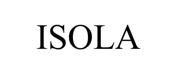 Trademark Logo ISOLA