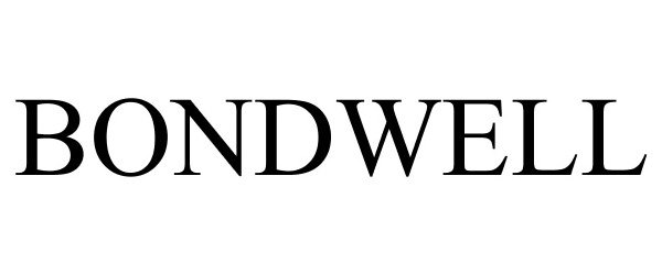 Trademark Logo BONDWELL