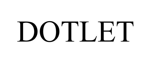 Trademark Logo DOTLET