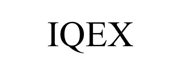 Trademark Logo IQEX