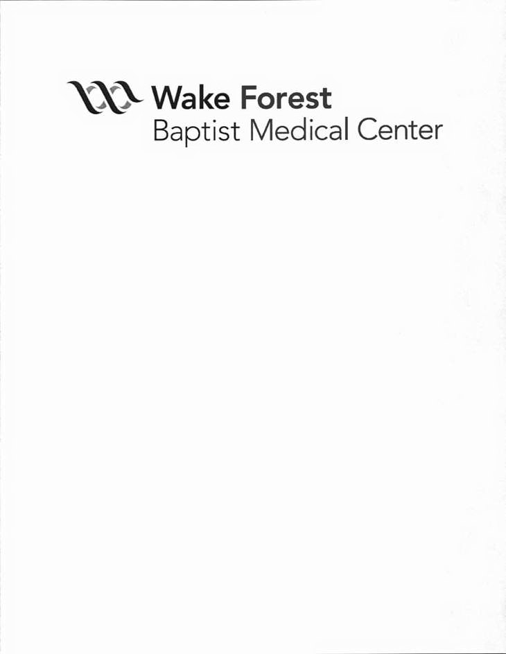 Trademark Logo W WAKE FOREST BAPTIST MEDICAL CENTER